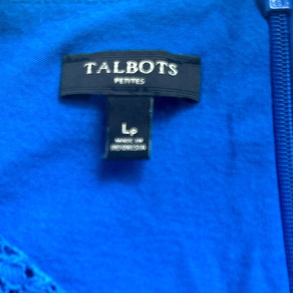Talbots Royal Blue Lace Tank Top - Picture 2 of 7